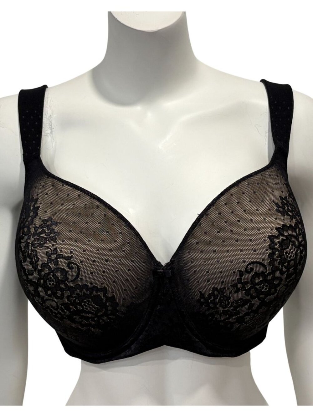 Vanity Fair Flattering Lift Full Coverage Underwire Bra Size 40DD Black 76262